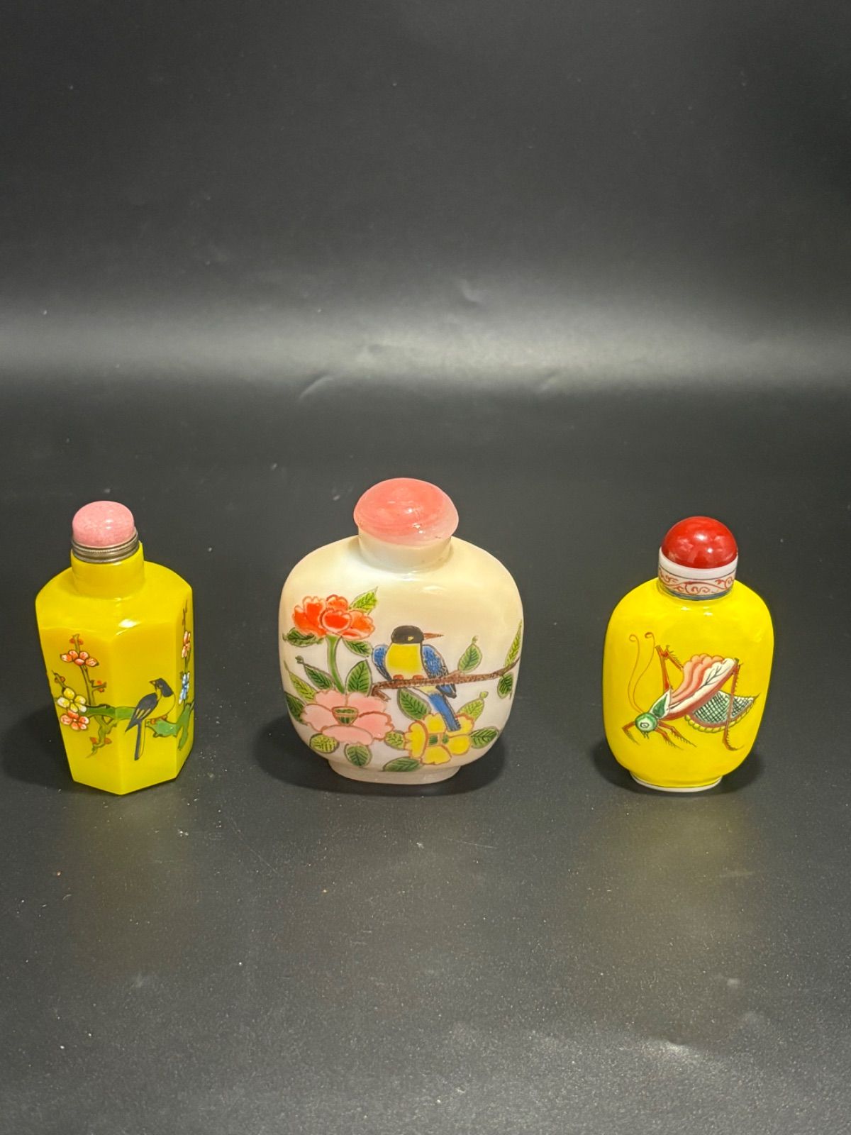 中国古美術 骨董品 香水瓶 鼻煙壺 3個セット - メルカリ