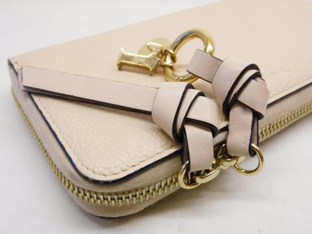 Chloe クロエ 長財布 ラウンドファスナー ウォレット □ レザー