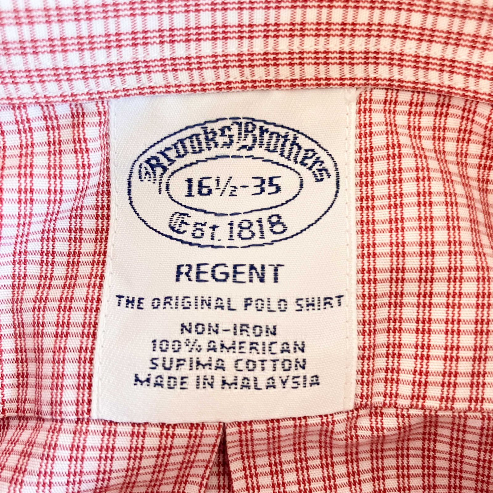 16 1/2-35】Brooks Brothers（ブルックスブラザーズ）ポロカラーBD 