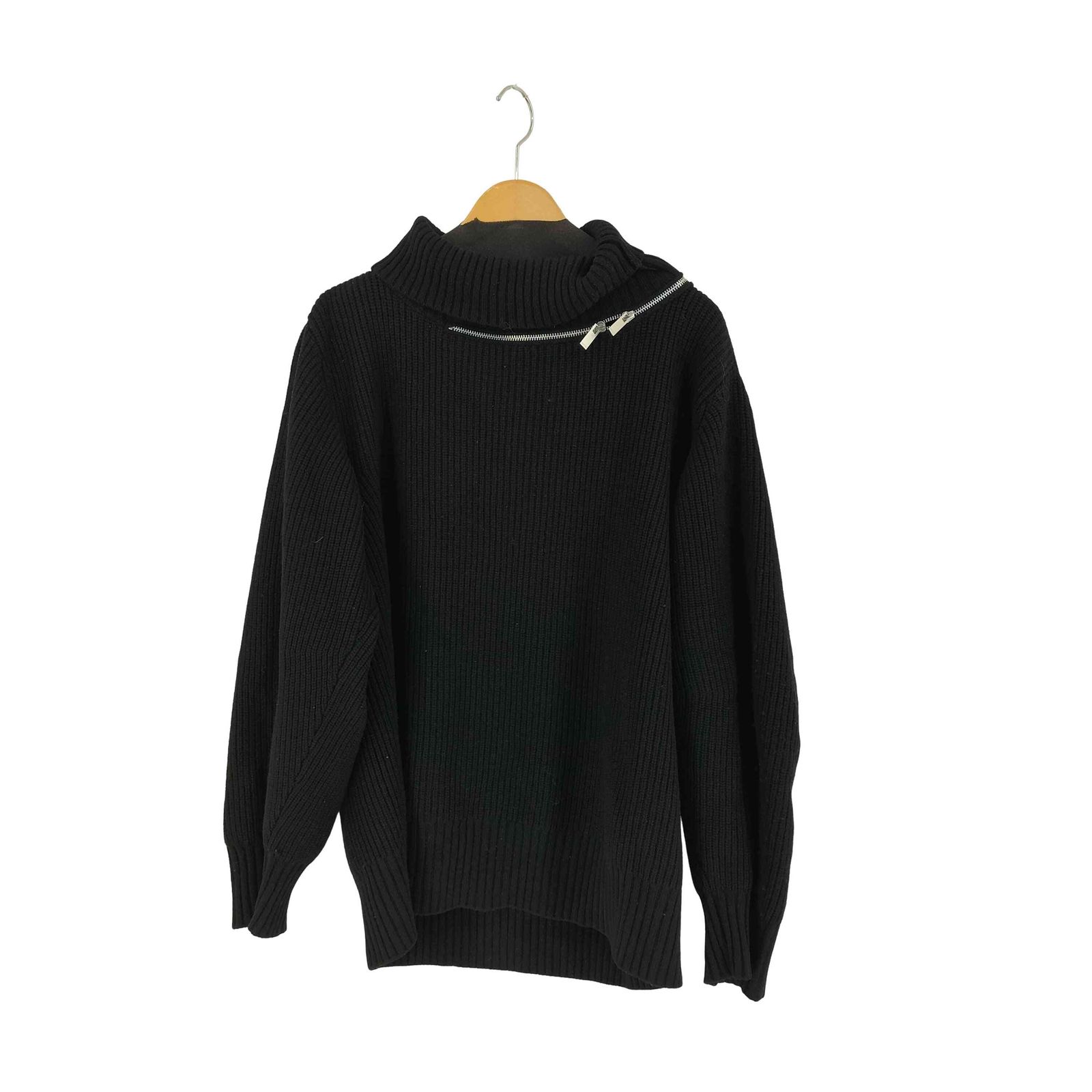 サカイ Sacai 19AW ハイネック ジップ ウールニット セーター 