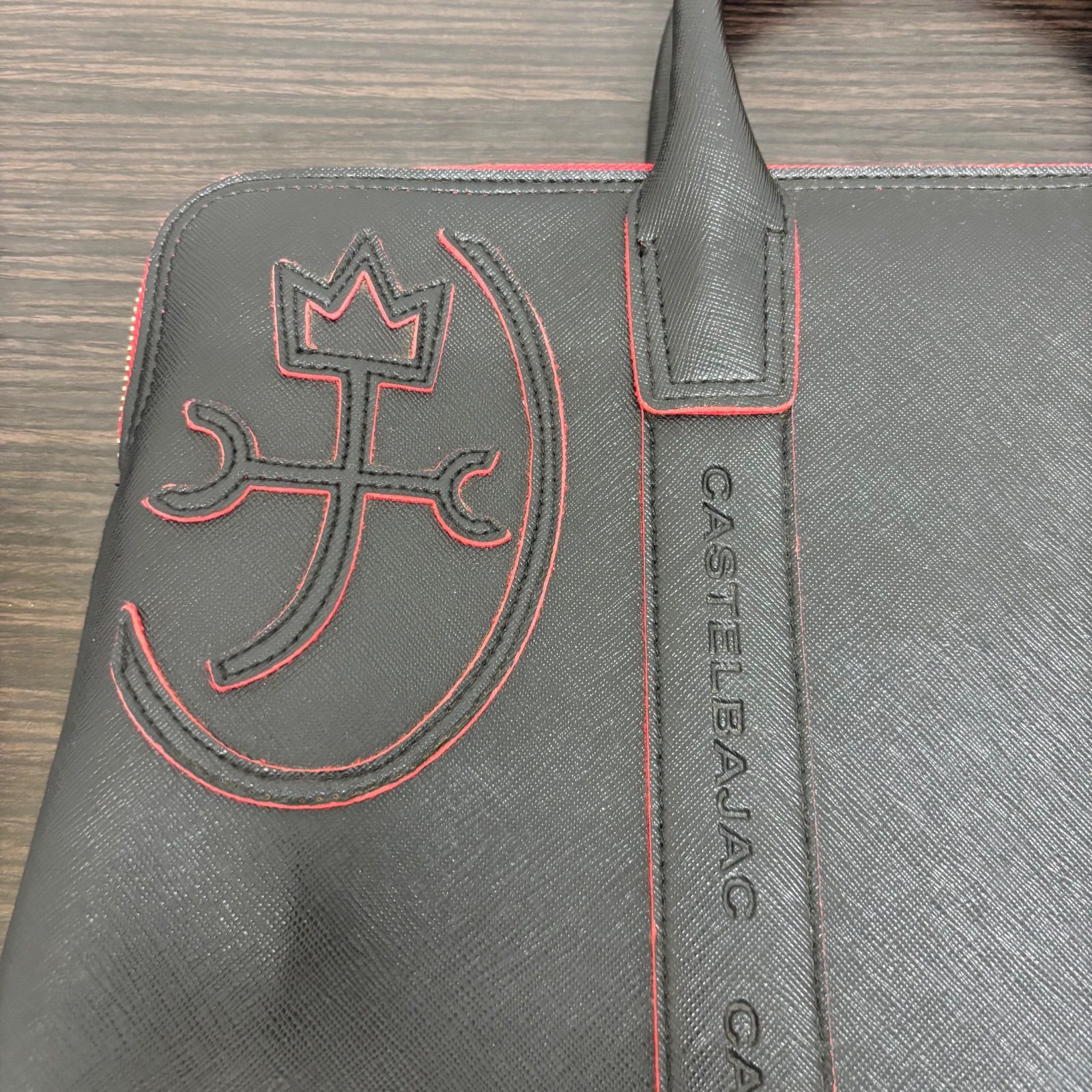 r)CASTELBAJAC カステルバジャック ビジネスバッグ レザー ブラック 