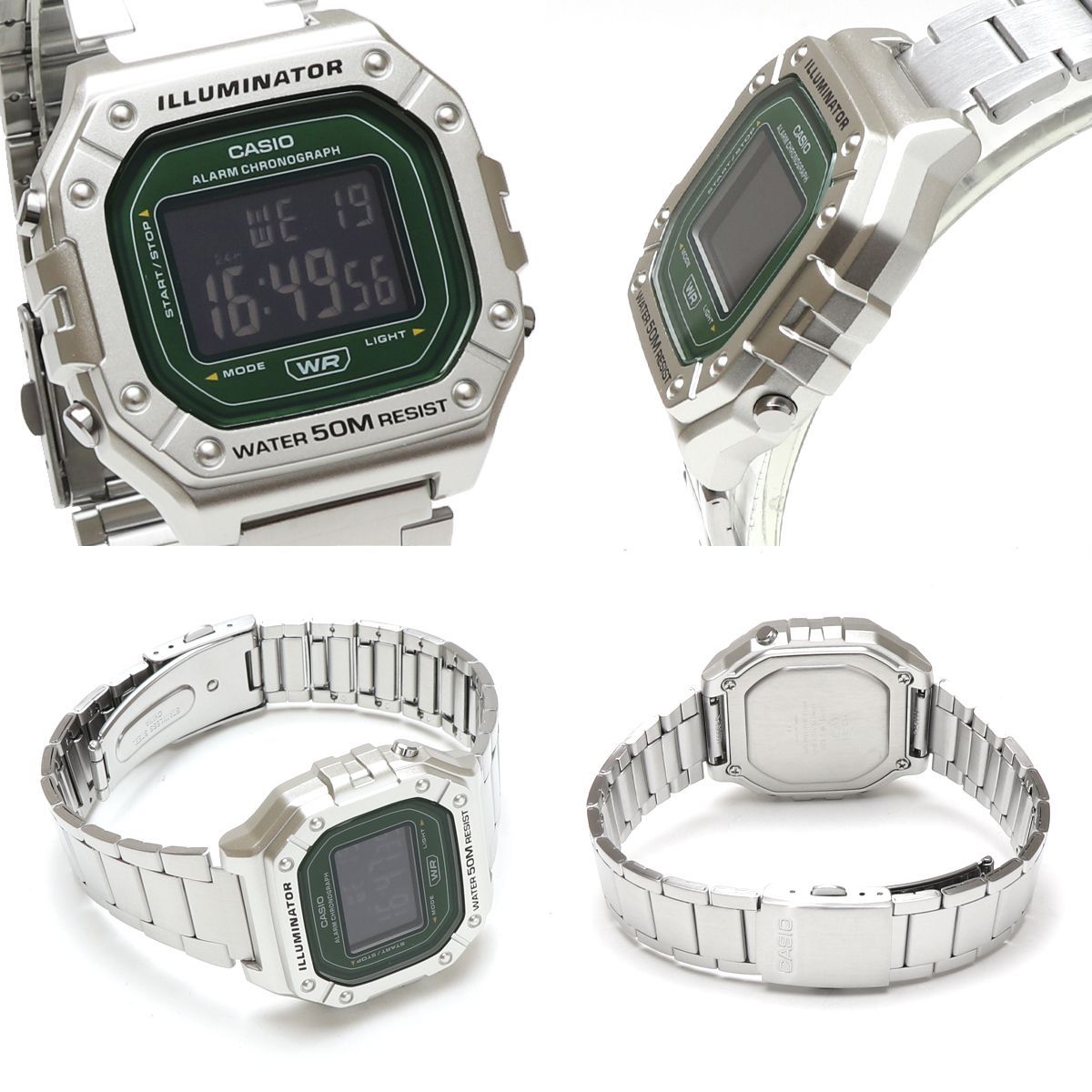 CASIO カシオ メタル スタンダードデジタル W-218HD-3A シルバー