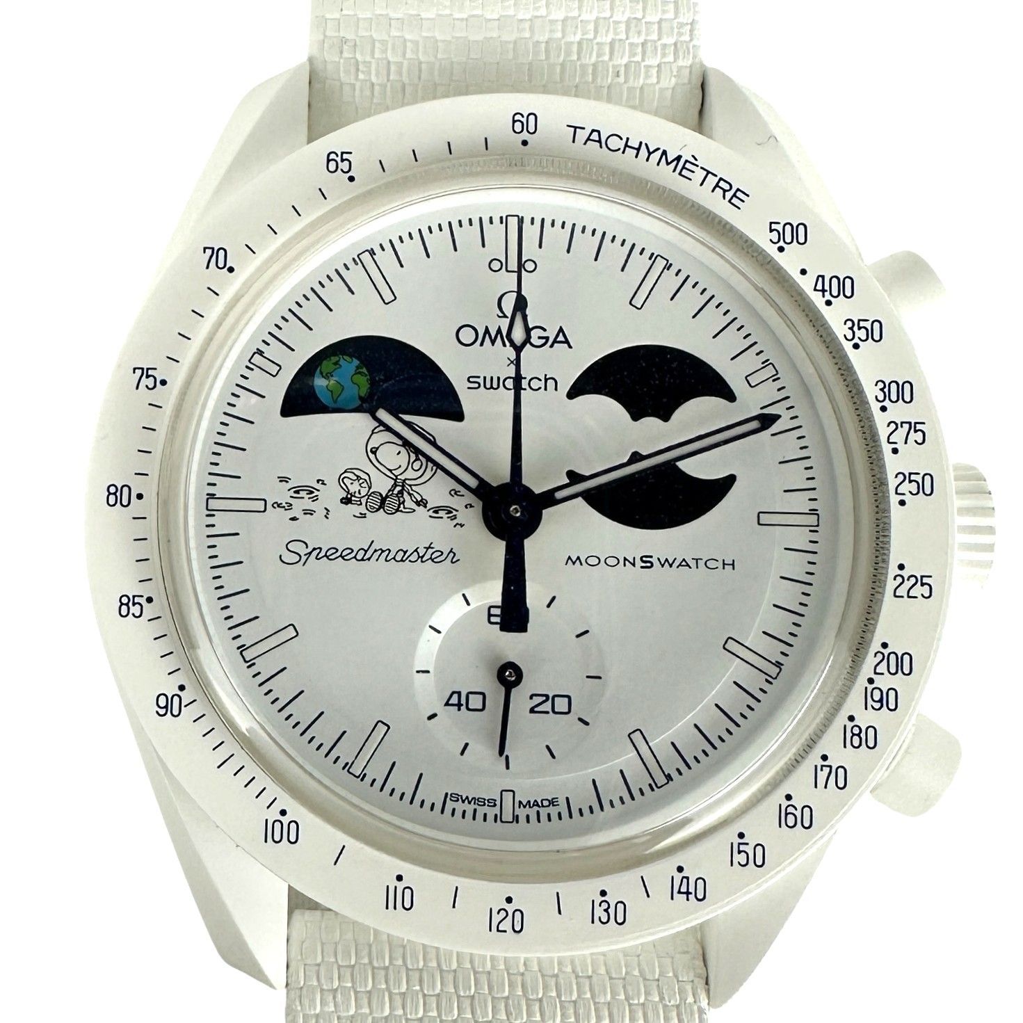OMEGA × Swatch】 オメガ スウォッチ S033W701L MISSION TO EARTHPHASE 
