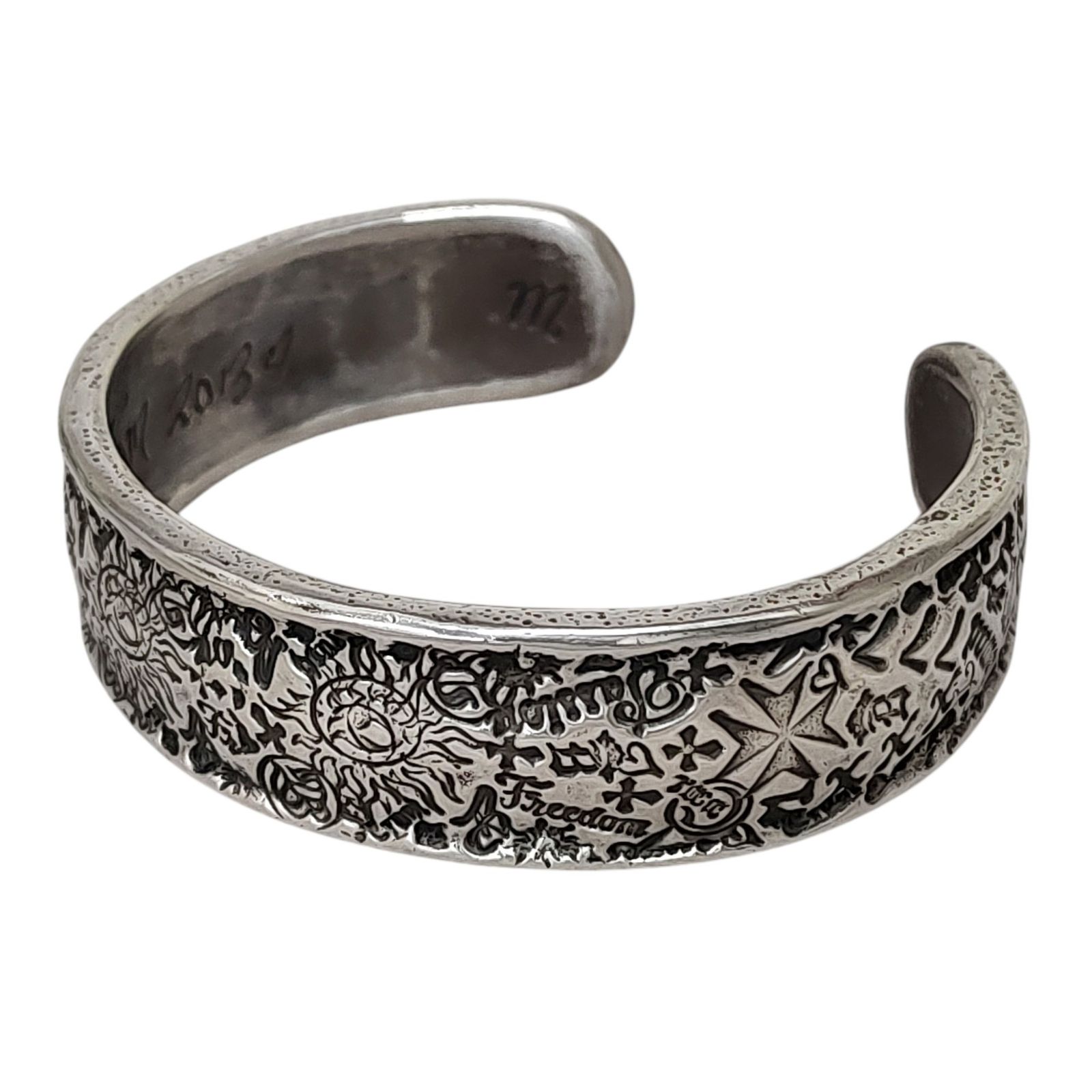 Bill Wall Leather ビルウォールレザー Wide Graphite Bangle ワイド
