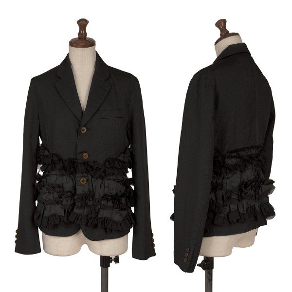 コムコム コムデギャルソンCOMME des GARCONS フリル装飾グリッター 