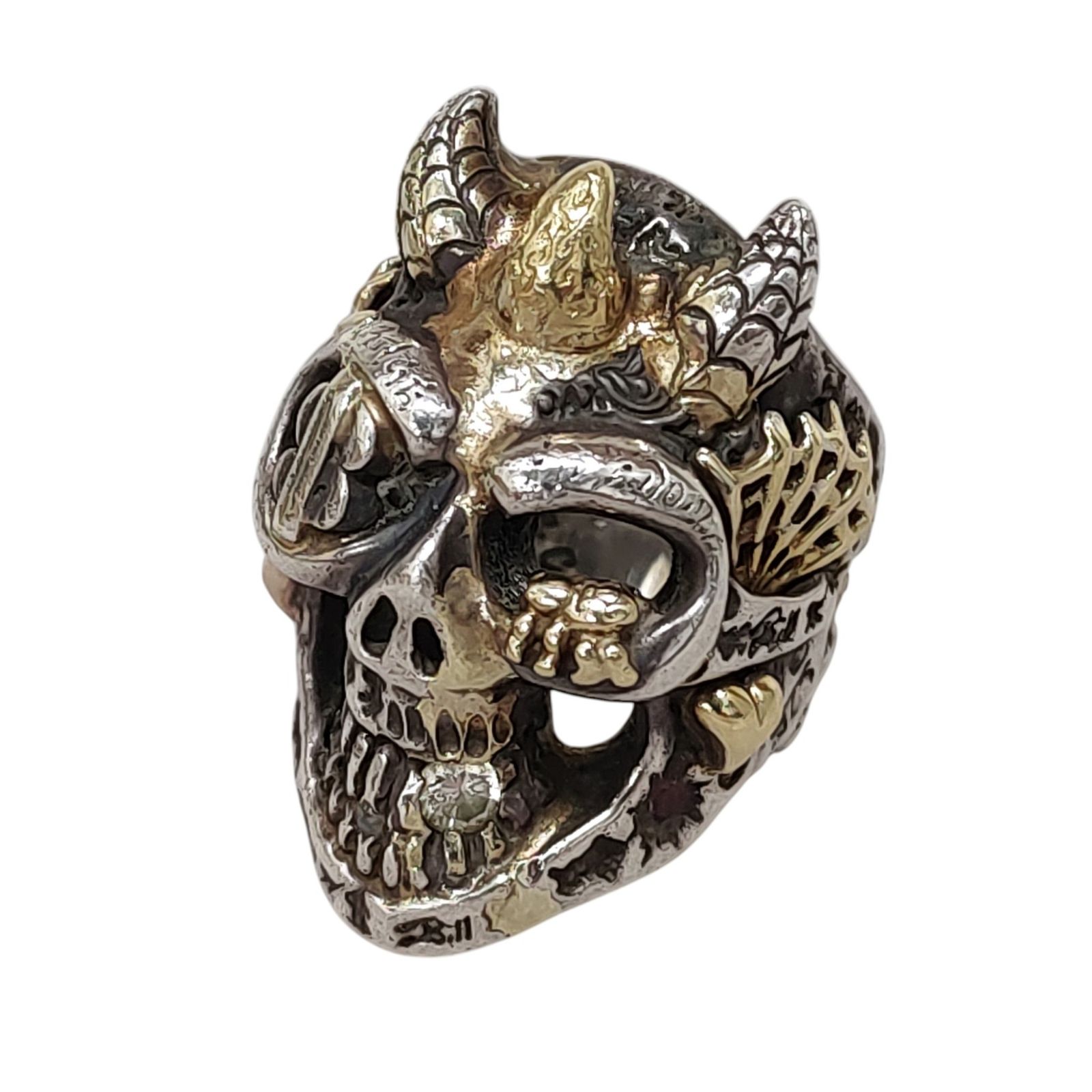 Bill Wall Leather ビルウォールレザー 22K SKULL PLATE MASTER SKULL