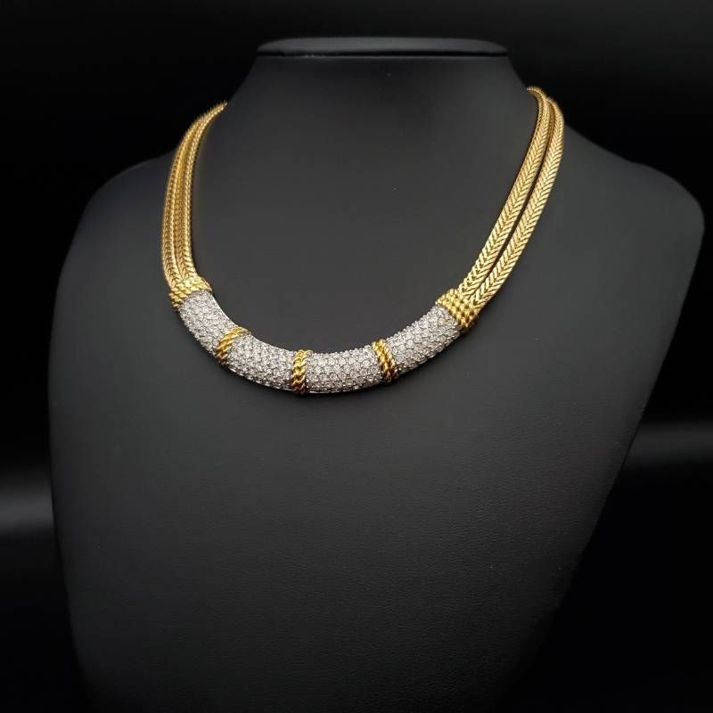 SWAROVSKI スワロフスキー ネックレス パヴェ クリスタル ライン 