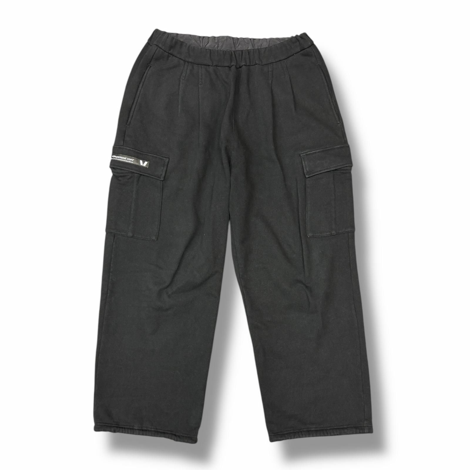 参考上代37400円 WTAPS 25AW LEZ / 6PTROUSERS / COTTON スウェットイージーカーゴパンツ ダブルタップス 252SPDT-CSM03 ブラック 4 （11018M） 参考上代37400円 WTAPS 25AW LEZ / 6PTROUSERS / COTTON スウェット
