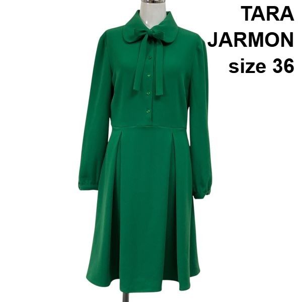 レディース ◇ タラジャーモン TARA JARMON クレープドレス ボウタイ 