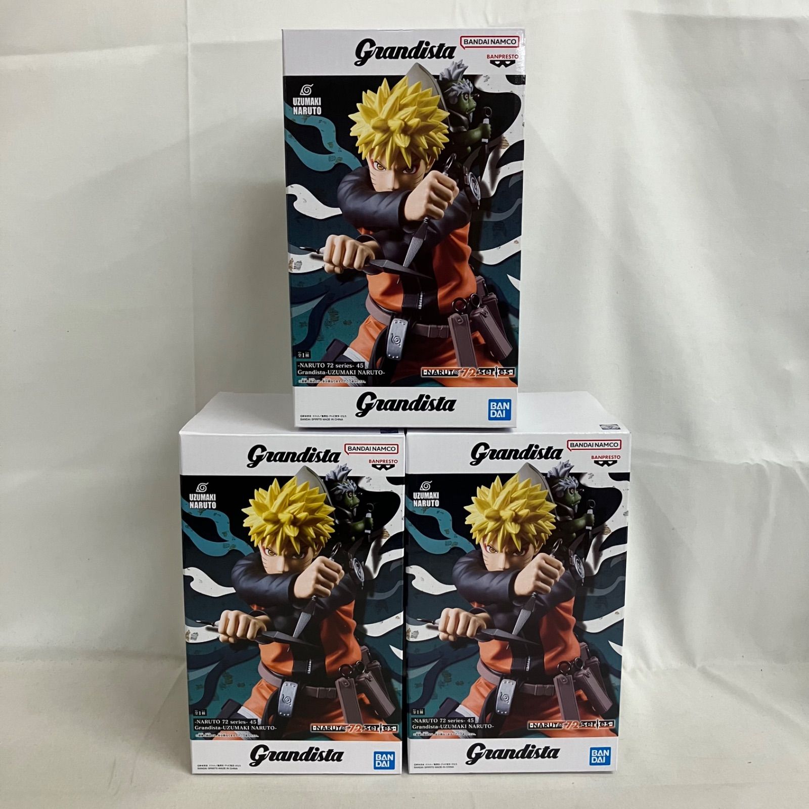 未開封 NARUTO 72 series 45 Grandista うずまきナルト フィギュア 3個