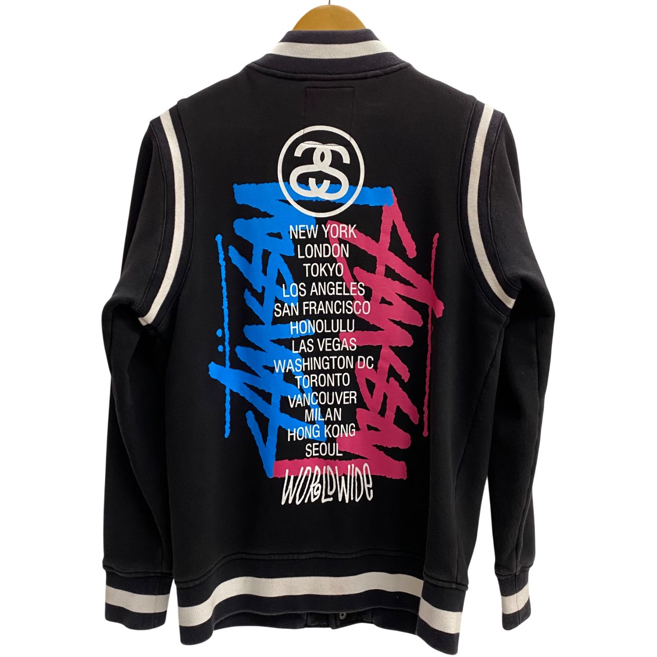 ステューシー STUSSY World Tour varsity jacket スタジャン 