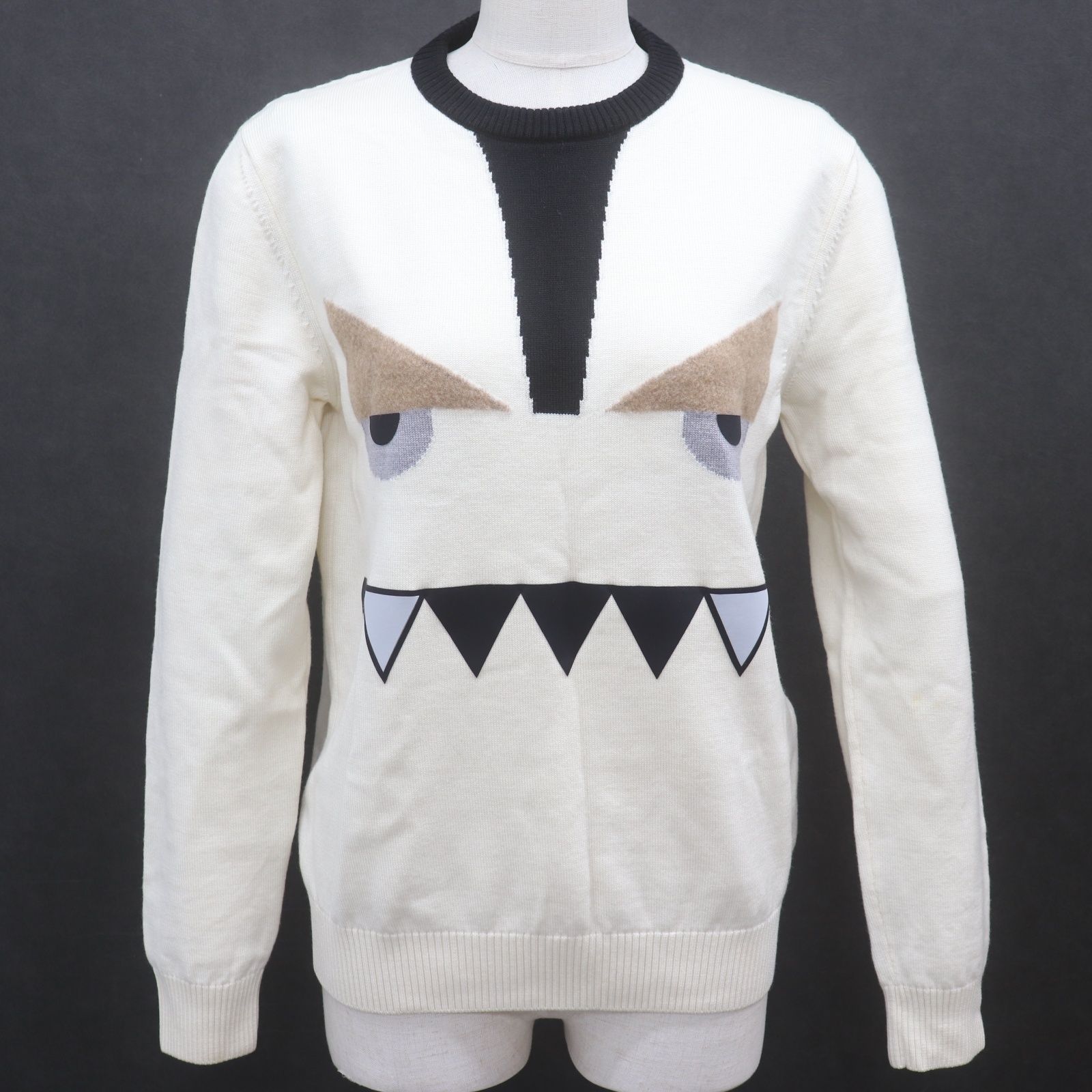 FENDI - フェンディ FENDI モンスター ファー ニット ウール 40 青 