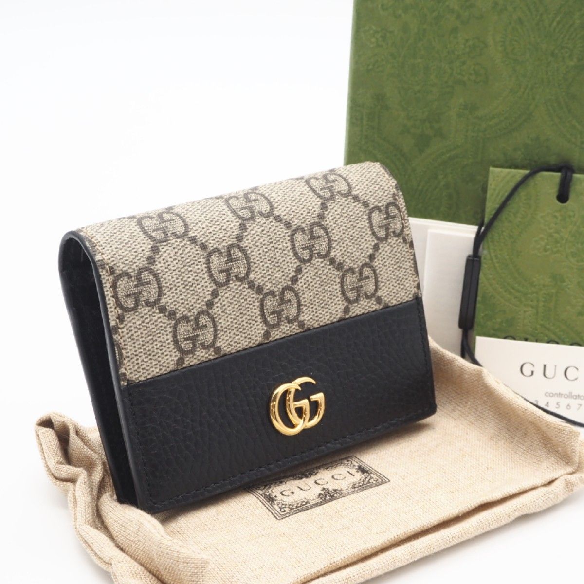 ☆3日以内返品可☆ 未使用 GUCCI グッチ ダブルG バイカラー カード 