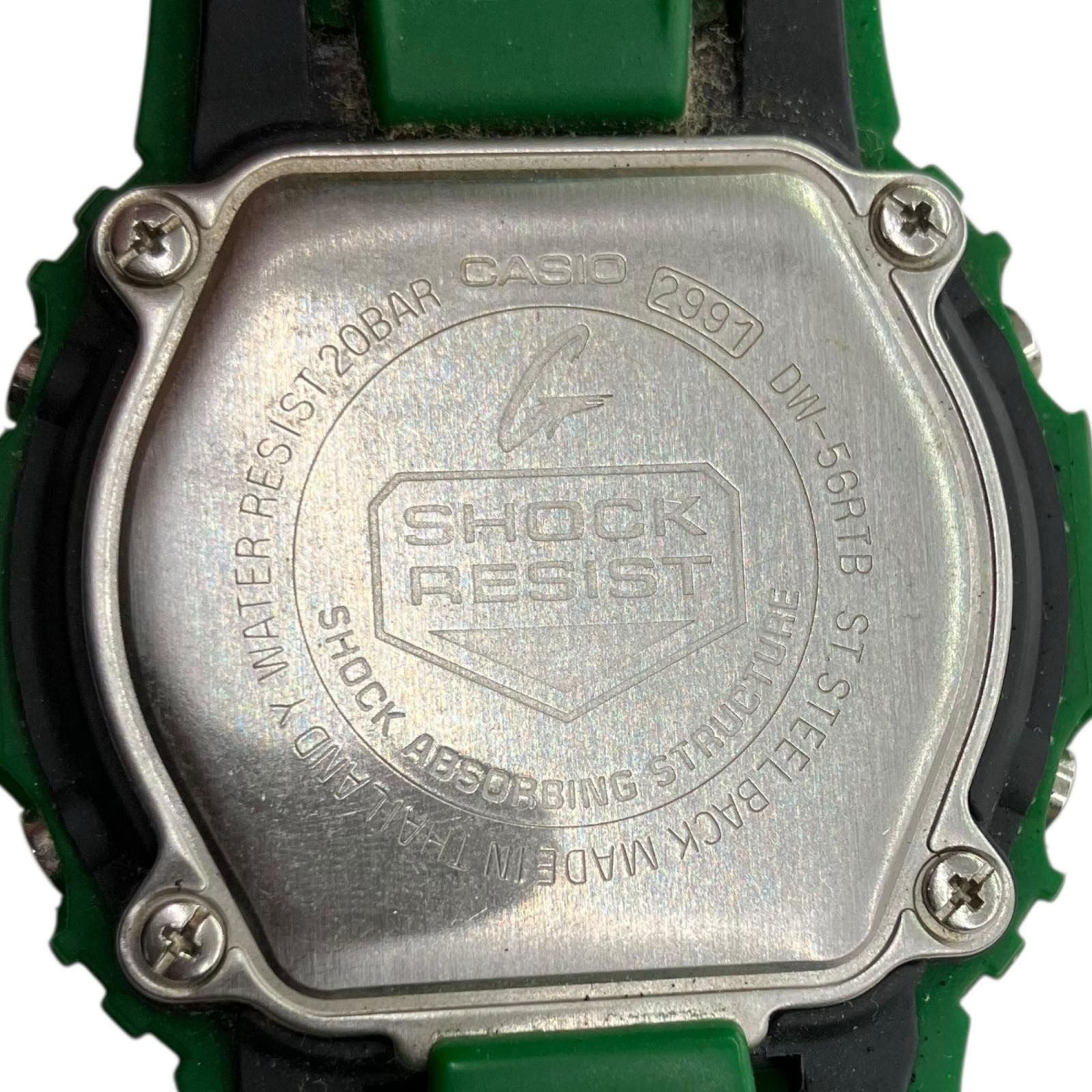 186005 現状品 CASIO カシオ G-SHOCK 腕時計 DW-56RTB グリーン - メルカリ