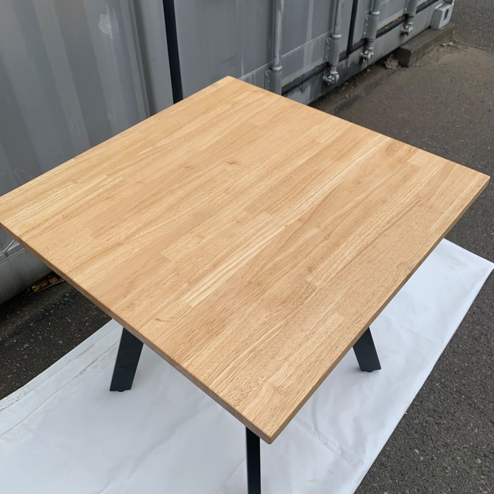 ◯KANADEMONO 正方形 ダイニングカフェテーブル ◯KANADEMONO 正方形 ダイニングカフェテーブル - メルカリ