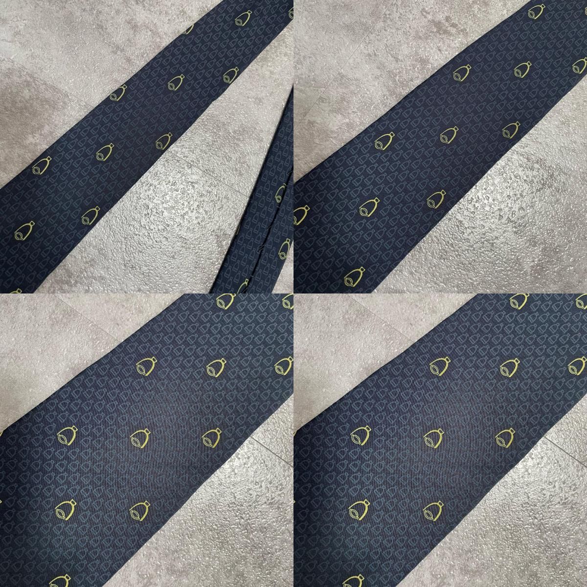 GUCCI】グッチ ロゴ入り小紋柄ネクタイ シルク100% メンズ イタリア製