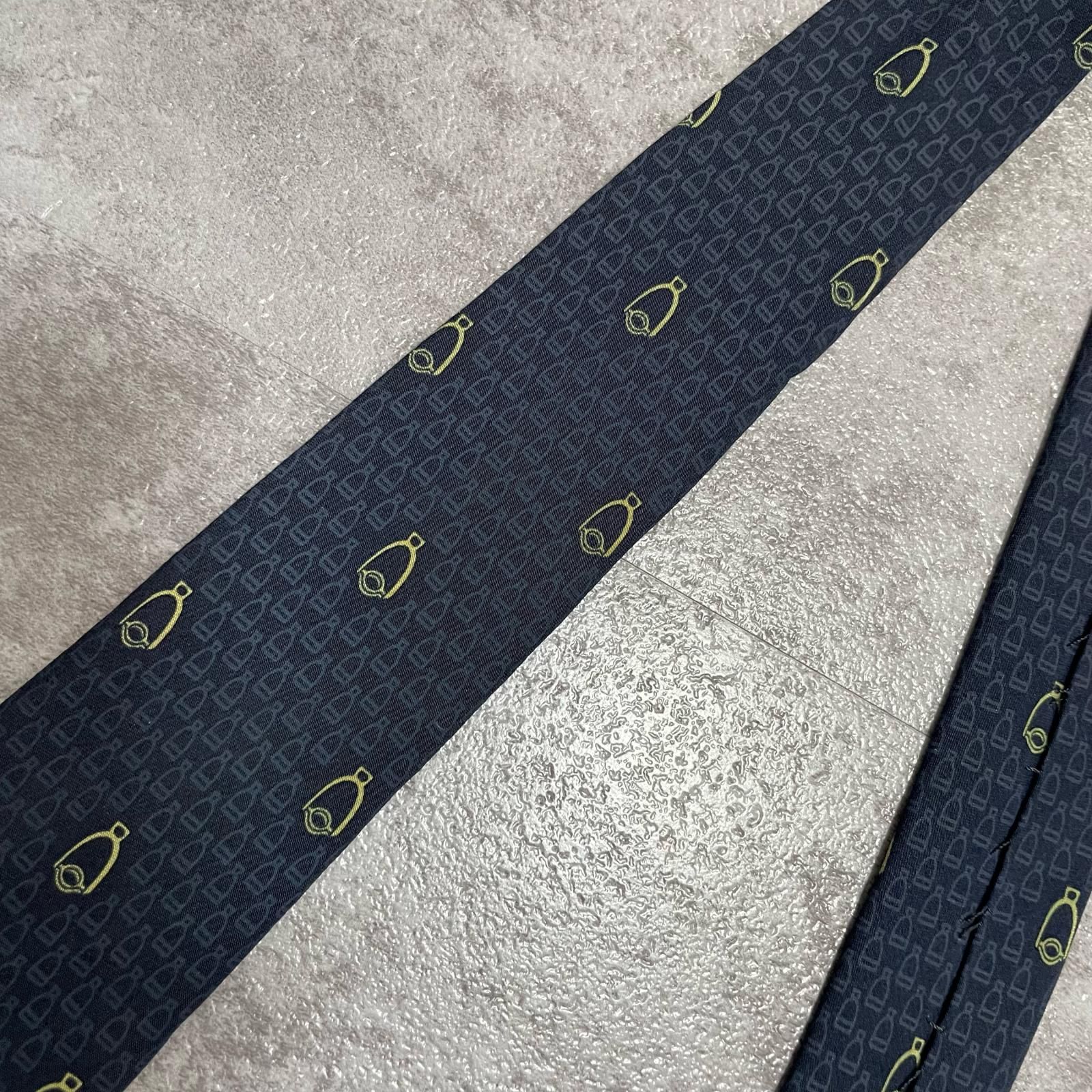 GUCCI】グッチ ロゴ入り小紋柄ネクタイ シルク100% メンズ イタリア製