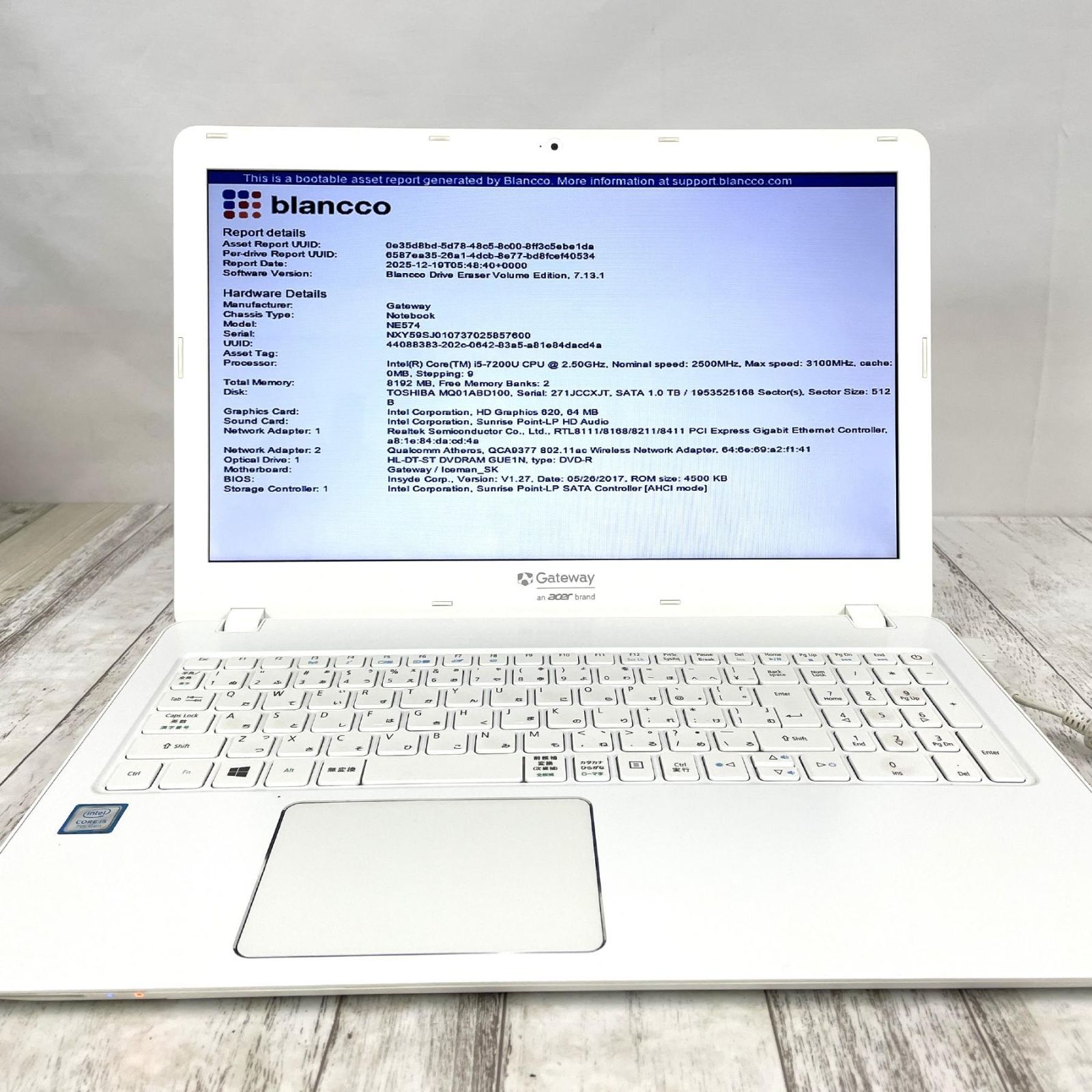 Gateway NE574-H58G 第7世代i5 1TB HDD搭載ノートPC - メルカリ