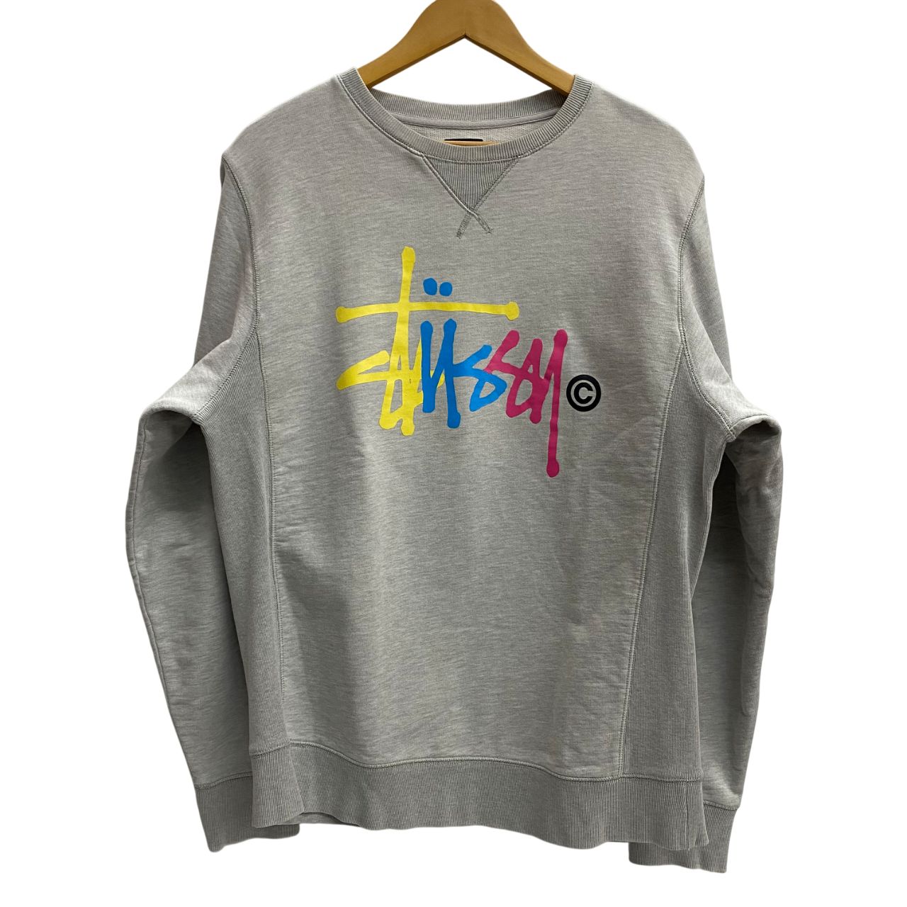ステューシー STUSSY ショーンフォント カラフルプリント スウェット 