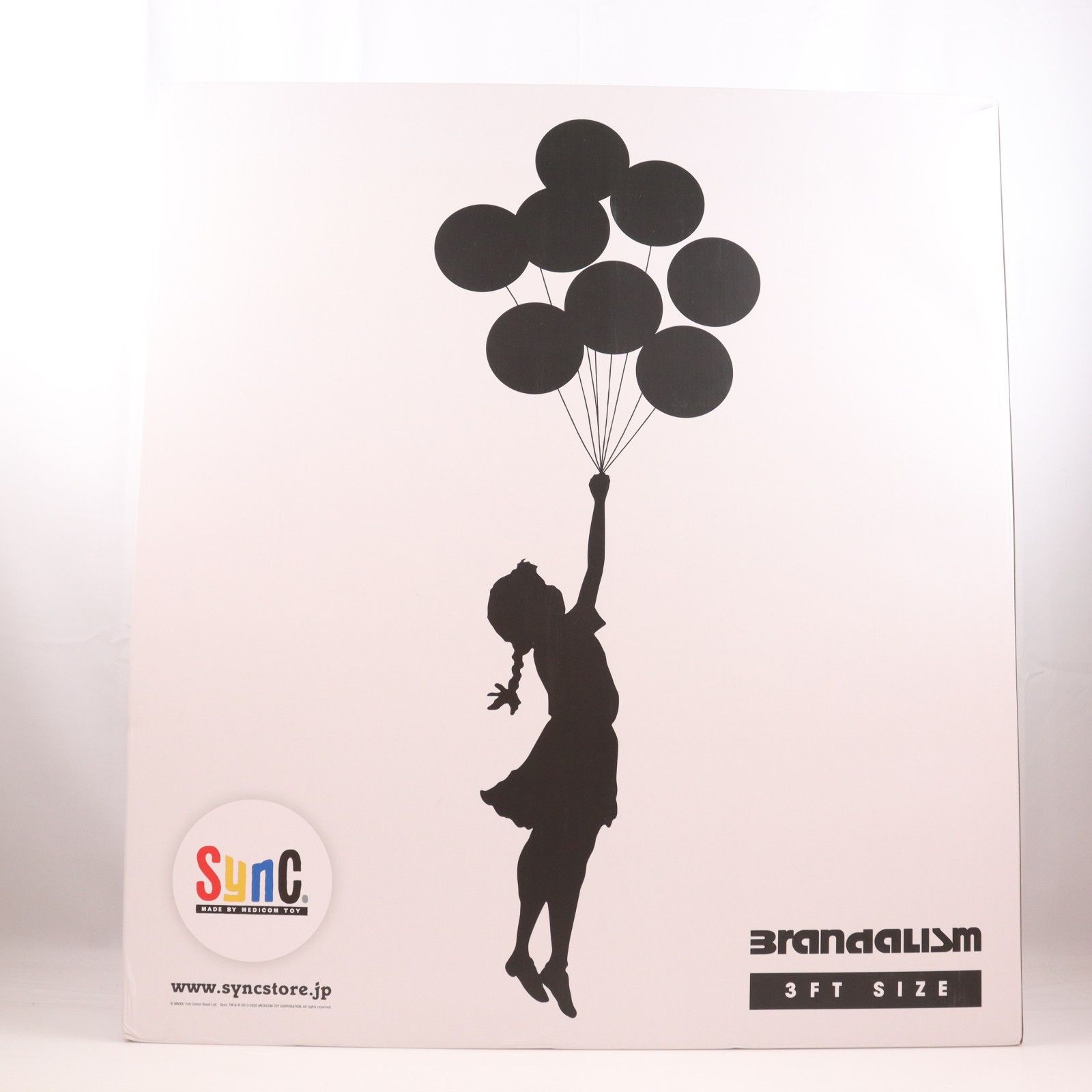 彫刻・オブジェ Sync. Flying Balloons Girl 2018 white Sync. 3FT Flying Balloons Girl(フライングバルーンガール) 完成品