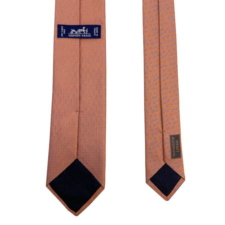 国内完売商品【新品】エルメス HERMES ネクタイ ソリッドタイ 7cm