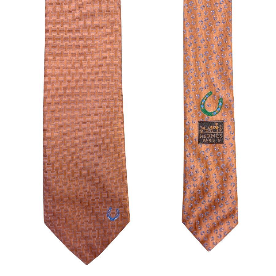 国内完売商品【新品】エルメス HERMES ネクタイ ソリッドタイ 7cm