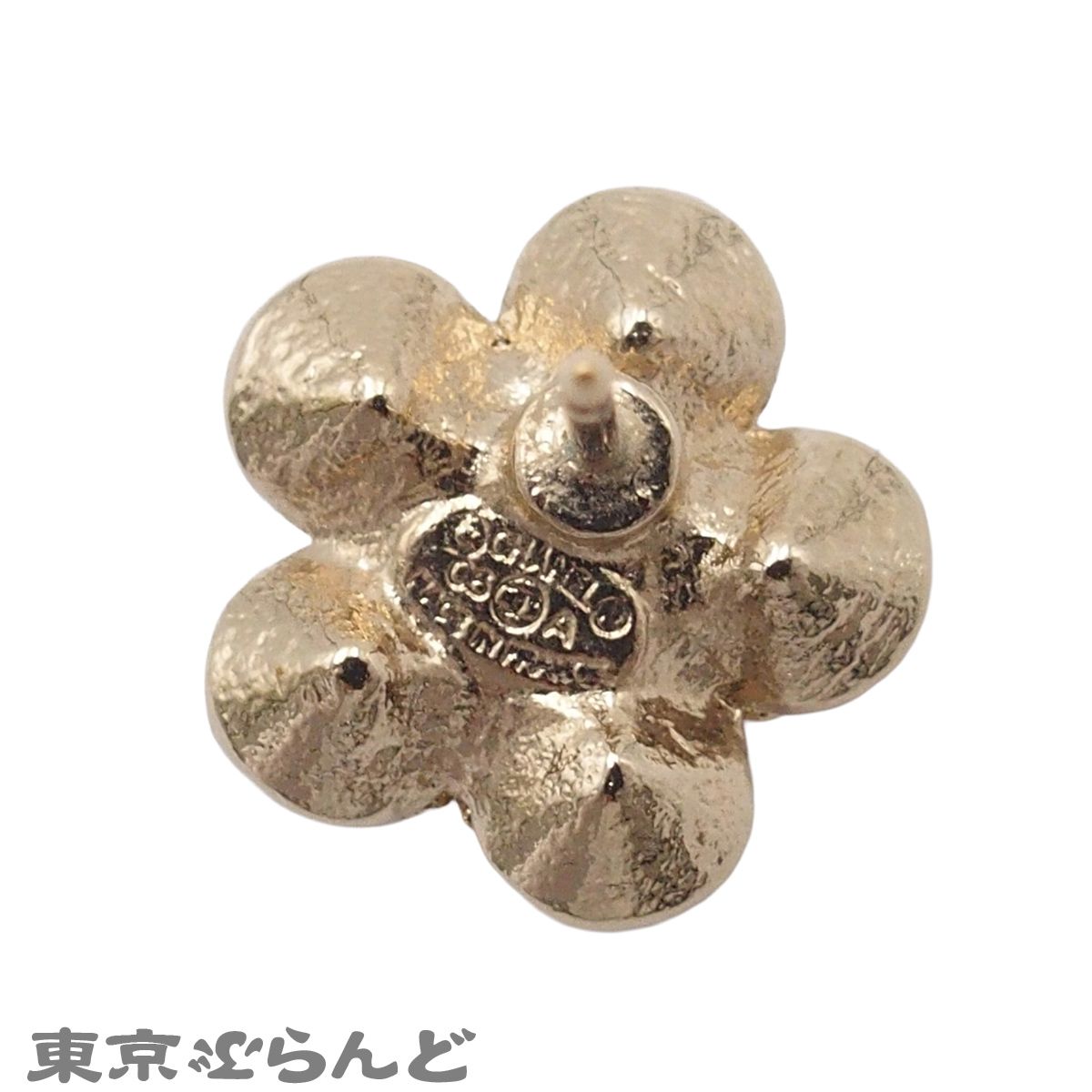 シャネル CHANEL ピアス フラワーモチーフ ココマーク ゴールド メタル 