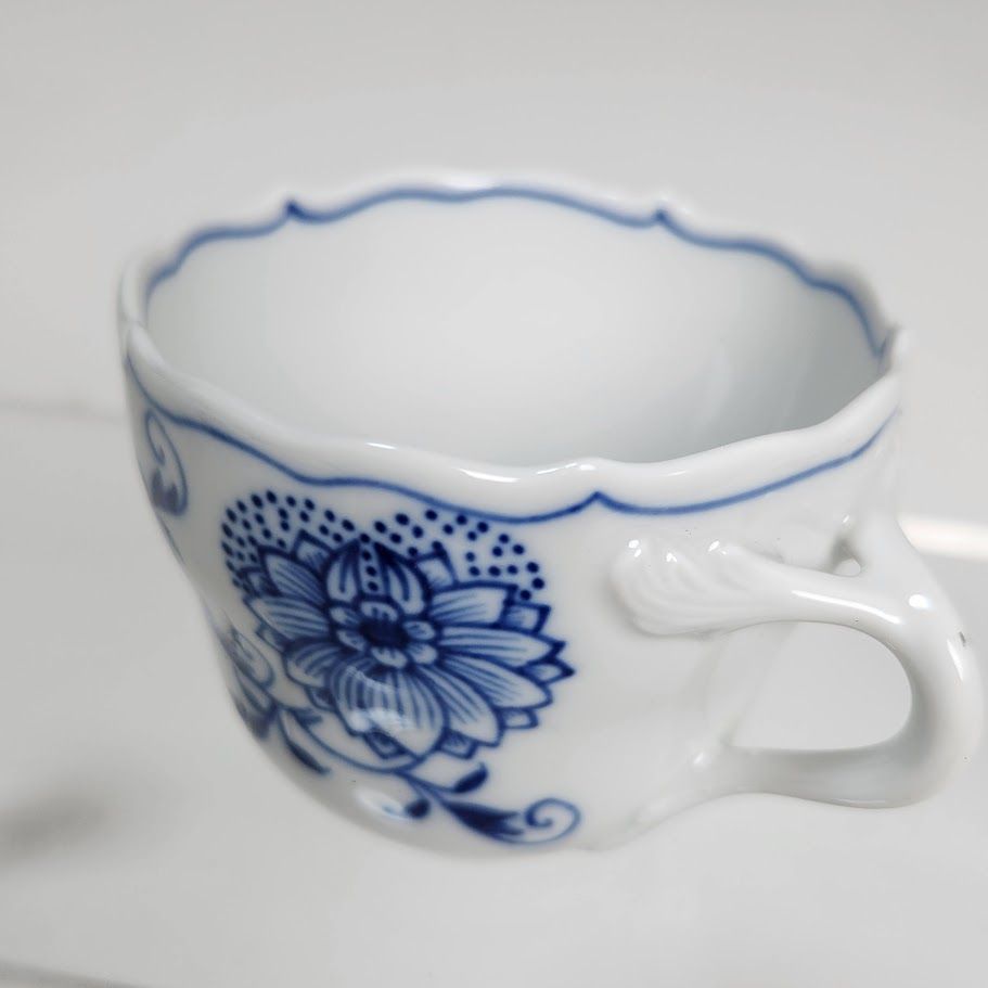 Meissen マイセン デミタスカップソーサー ブルーオニオン 250周年記念 