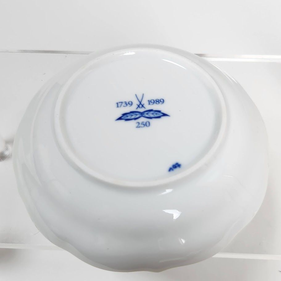 Meissen マイセン デミタスカップソーサー ブルーオニオン 250周年記念 