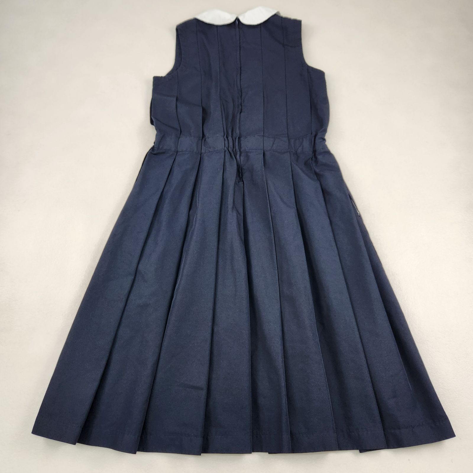 COMME des GARCONS ロングワンピース コムコム ポリ縮 丸襟 マキシ丈 