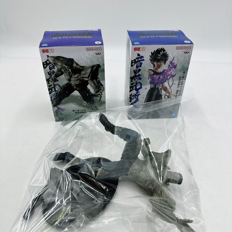 中古美品】 幽遊白書 -暗黒武術会- 飛影/戸愚呂弟100％ フィギュア 3個