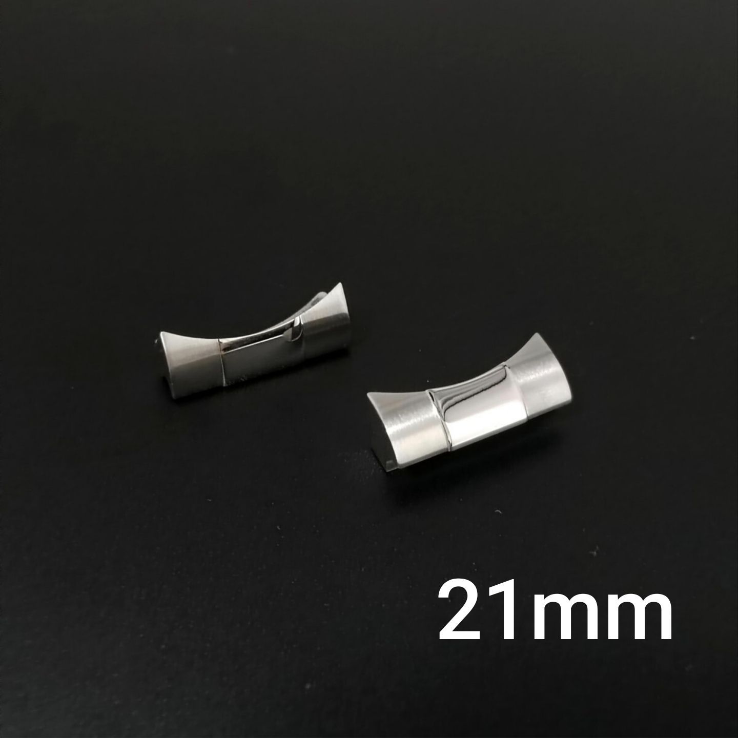 21mm 腕時計 革ベルト用 フラッシュフィット シルバー 【対応】ROLEX 
