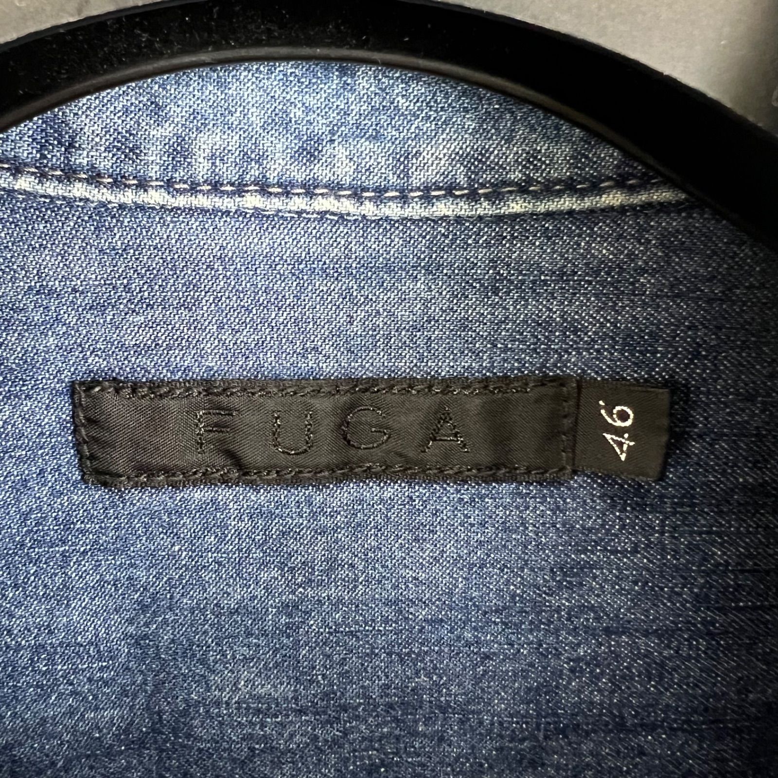 FUGA y2k archive denim western shirts 46 フーガ デニムウエスタン