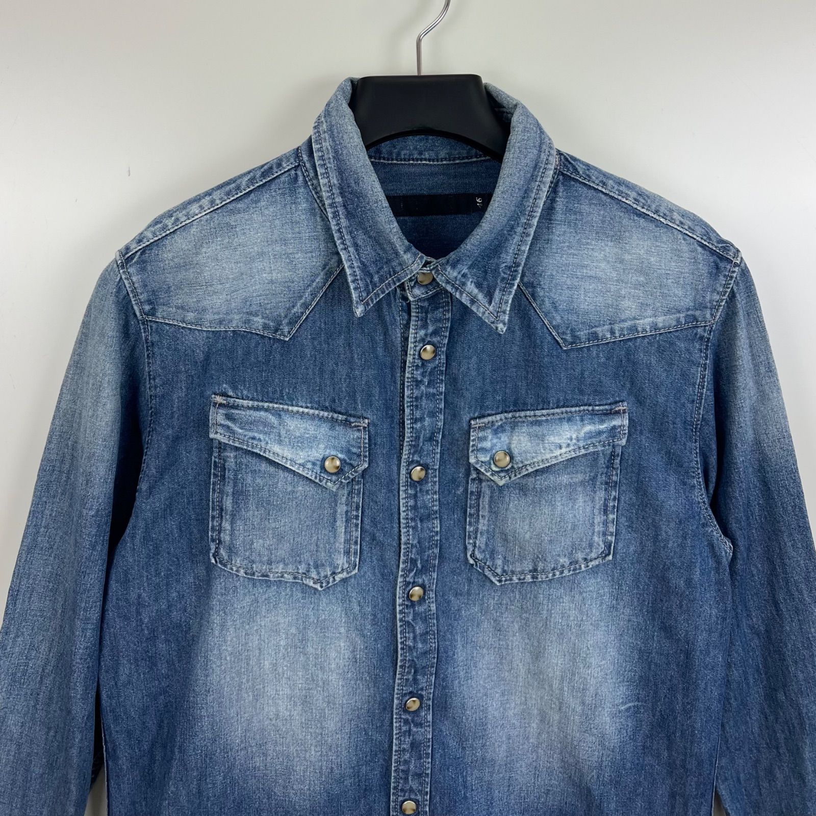 FUGA y2k archive denim western shirts 46 フーガ デニムウエスタン