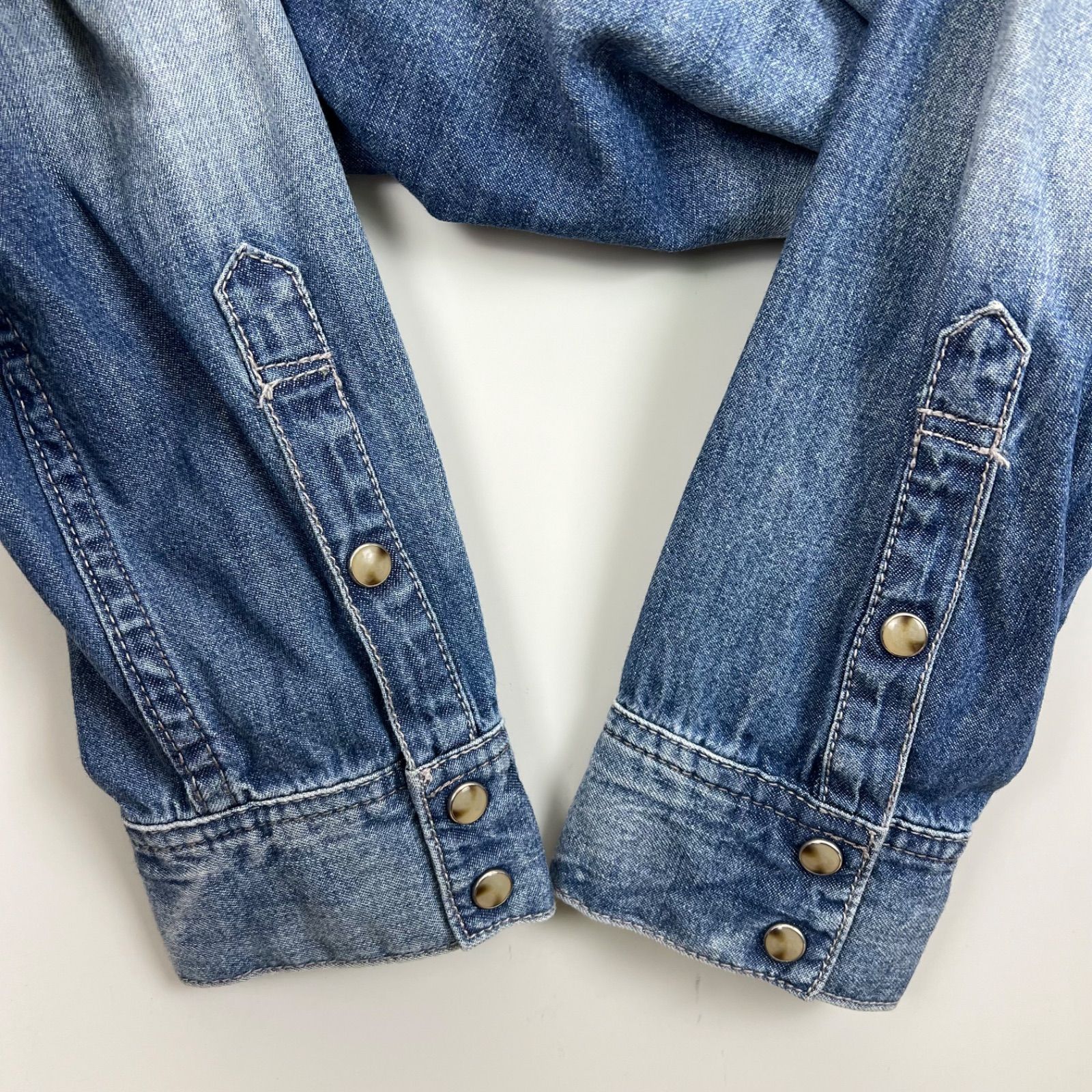 FUGA y2k archive denim western shirts 46 フーガ デニムウエスタン