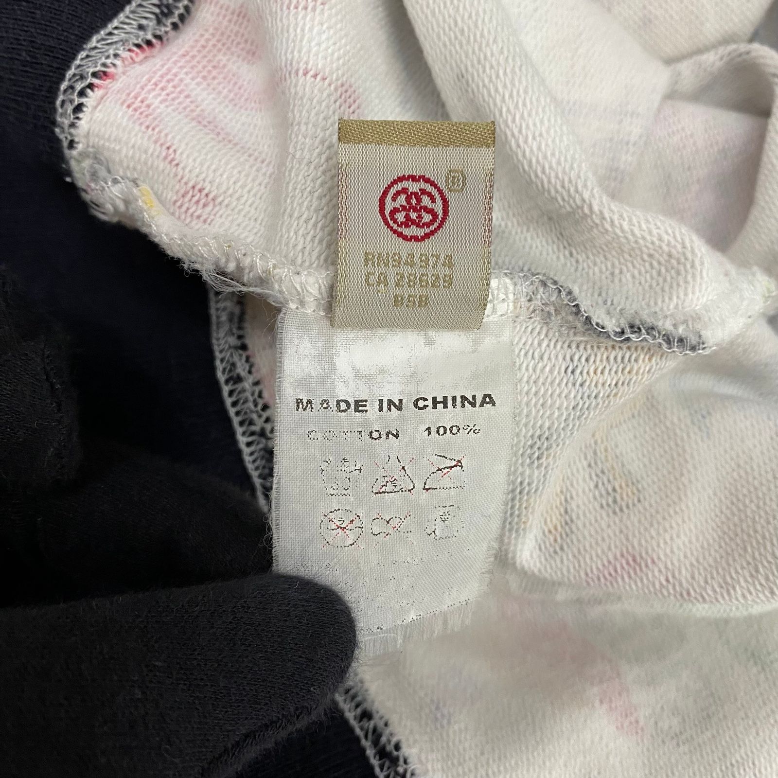 ステューシー STUSSY 歴代ロゴ プリント ジップパーカー 総柄 パーカ 