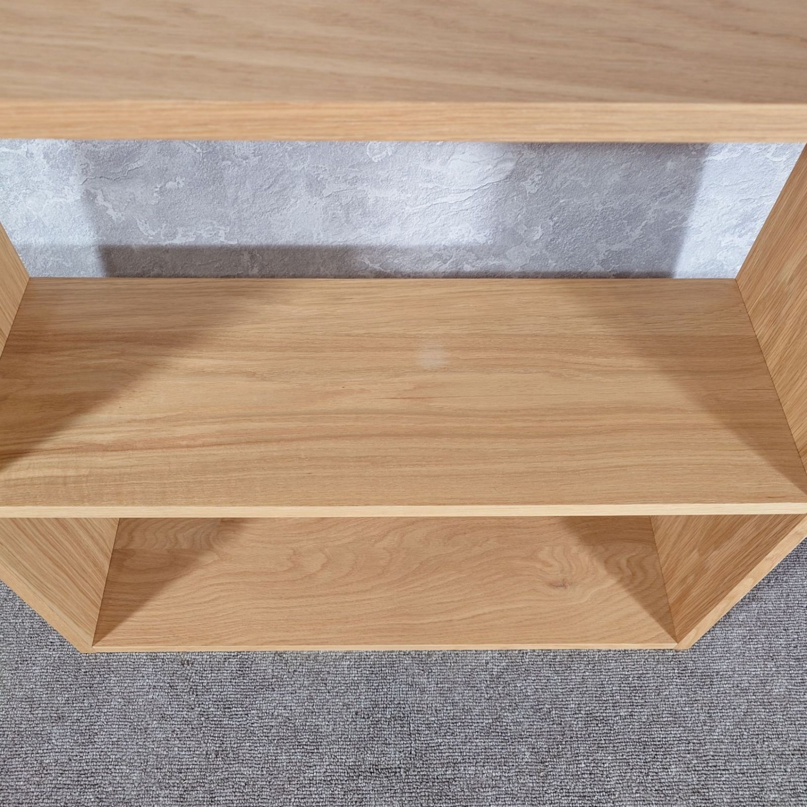 MUJI 無印良品 棚 スタッキングシェルフ ワイド 2段 オーク材 - メルカリ