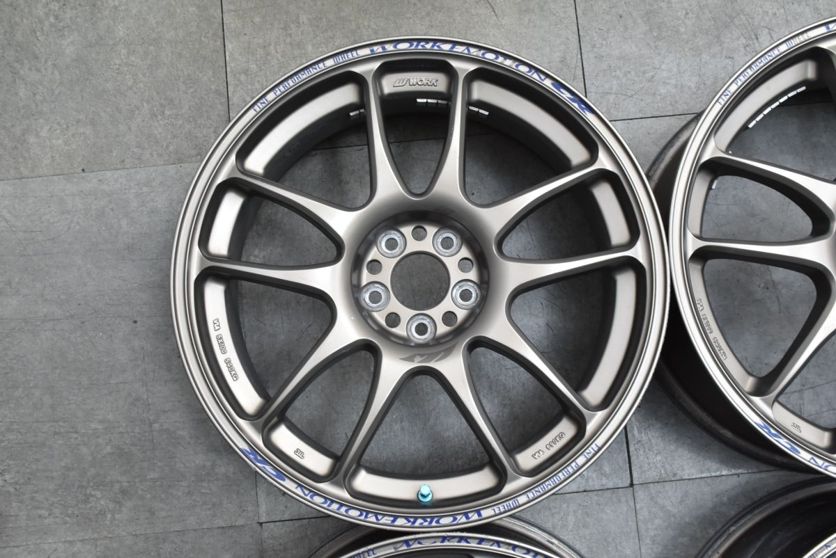程度良好 人気ホイール】WORK EMOTION CR Kai 18in 7.5J +48 PCD100 4