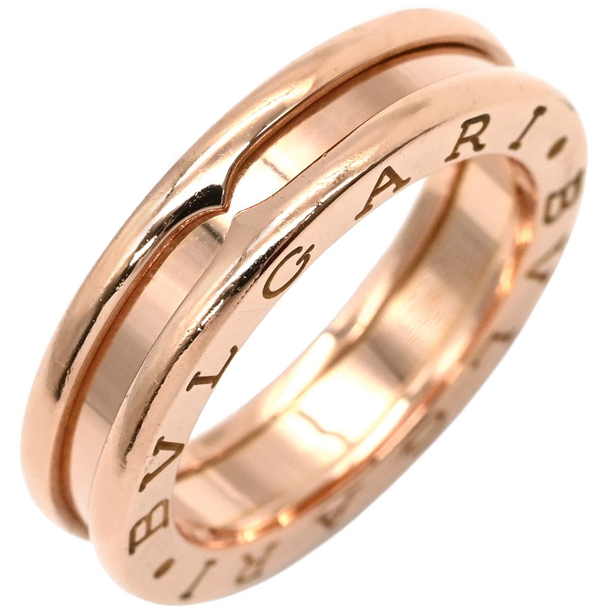 ブルガリ BVLGARI リング 指輪 ビーゼロワン B-zero1 リング XS ピンク 
