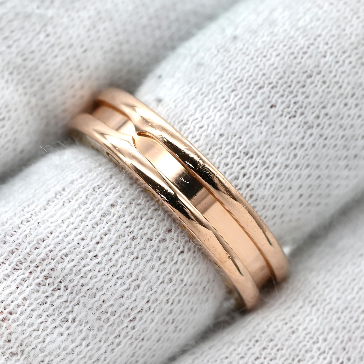 ブルガリ BVLGARI リング 指輪 ビーゼロワン B-zero1 リング XS ピンク 