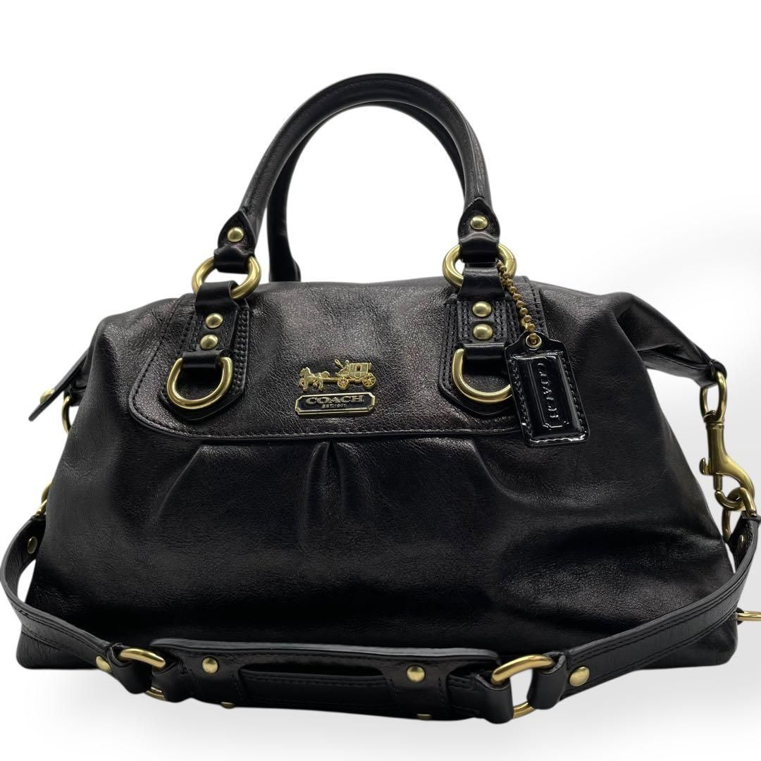 極美品 COACH コーチ 2way ハンドバッグ ショルダーバッグ
