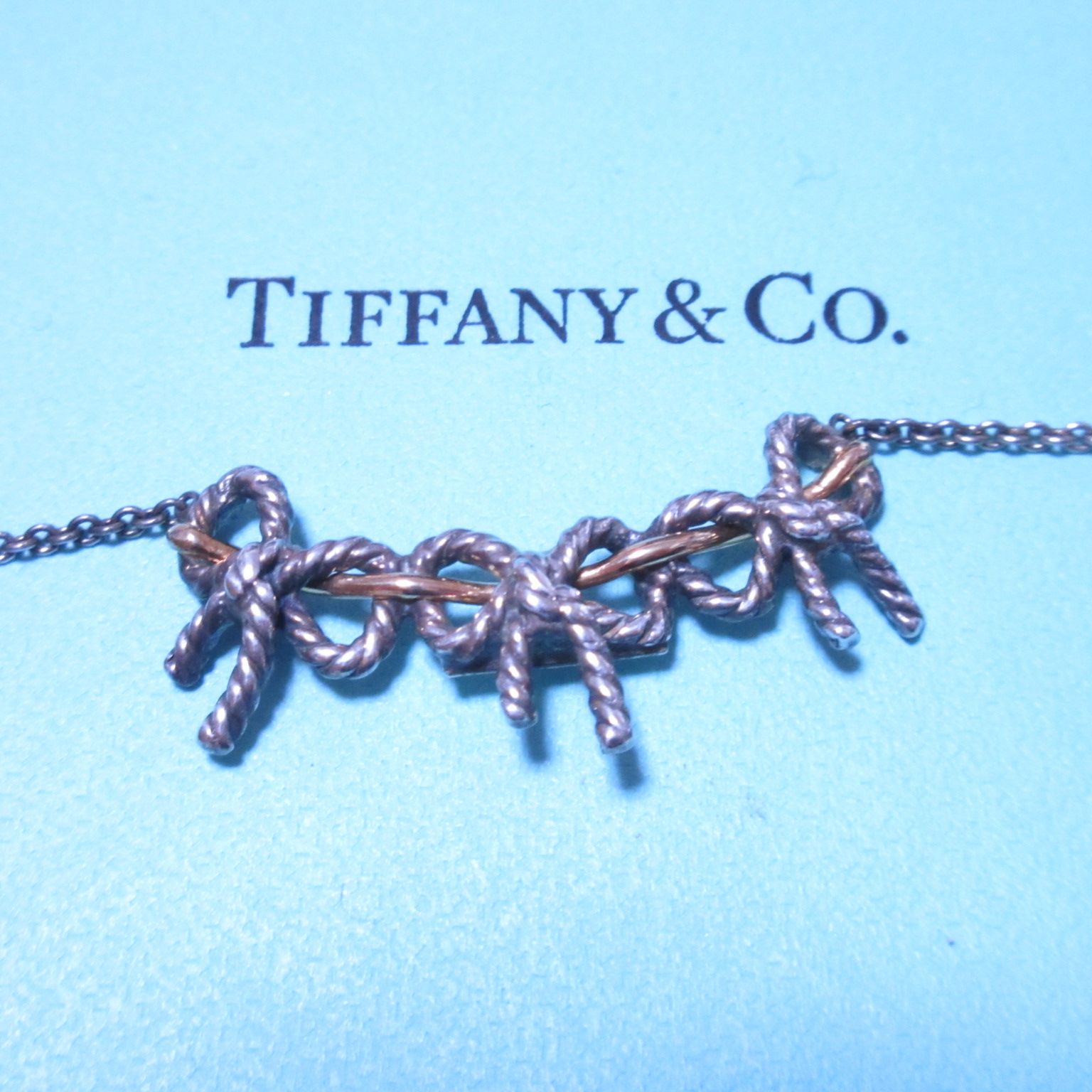 美品 TIFFANY & CO. ティファニー トリプル ツイスト リボン 3リボン