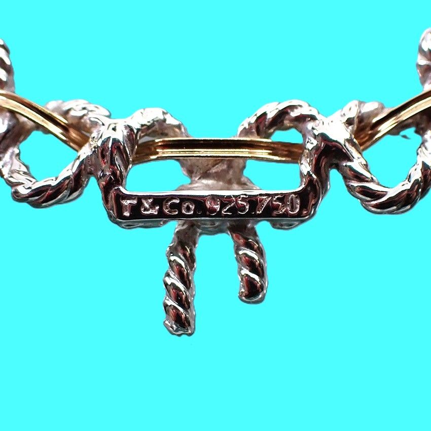 美品 TIFFANY & CO. ティファニー トリプル ツイスト リボン 3リボン 