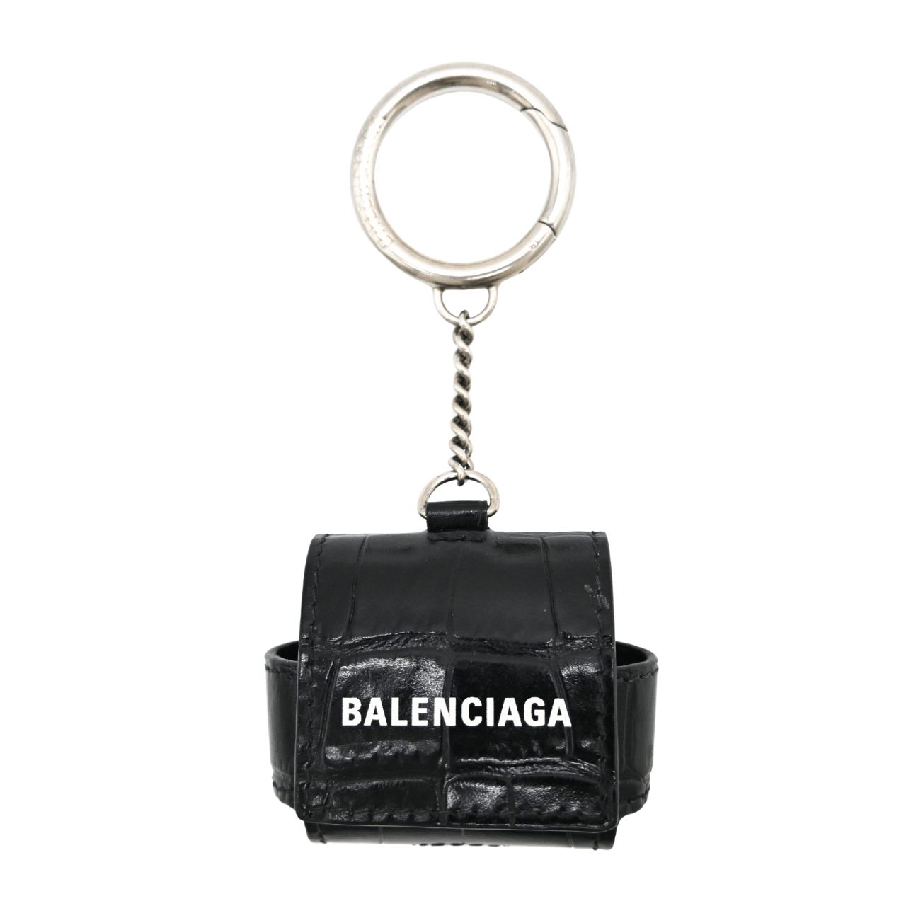BALENCIAGA ブラック イヤホンケース キーホルダー BALENCIAGA ブラック イヤホンケース キーホルダー 【公式通販】