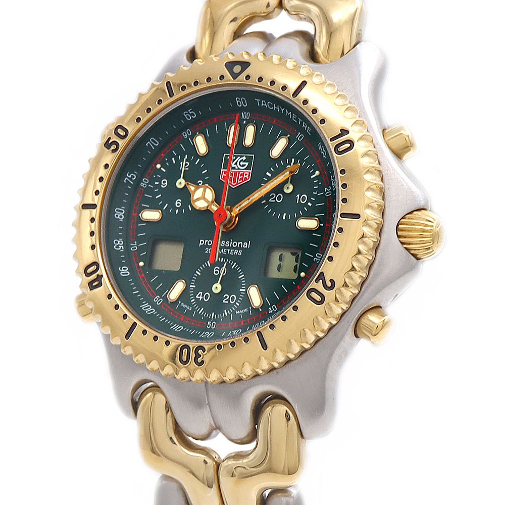 タグホイヤー セル s/el プロフェッショナル 余りコマなど付属 電池交換済み 電池交換済 TAG Heuer タグホイヤー S/el セル プロフェッショナル