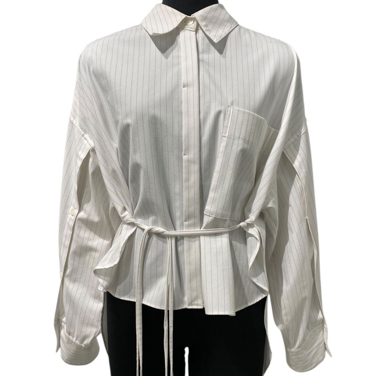STUDIOUS Oversized 4way Shirtオーバーサイズ多機能ストライプ 