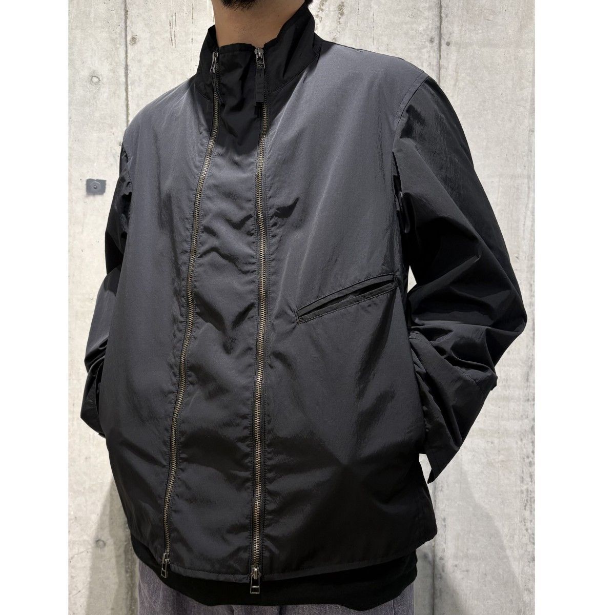 UJOH HOMME×STUDIOUS 別注 DOUBLE ZIP BLOUSONダブルZIPナイロン