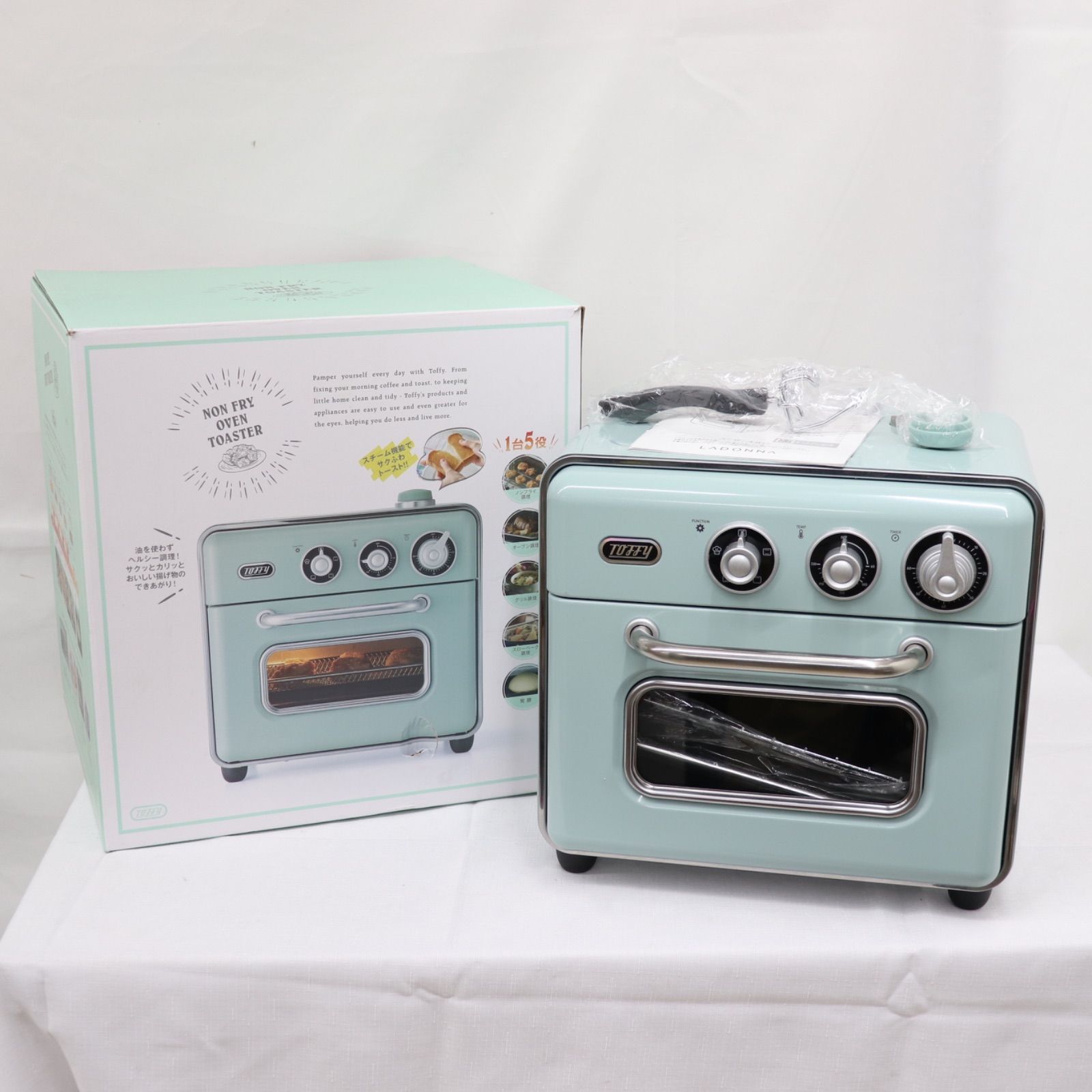 新品・未使用】TOFFY トフィー ノンフライオーブントースター K-TS5
