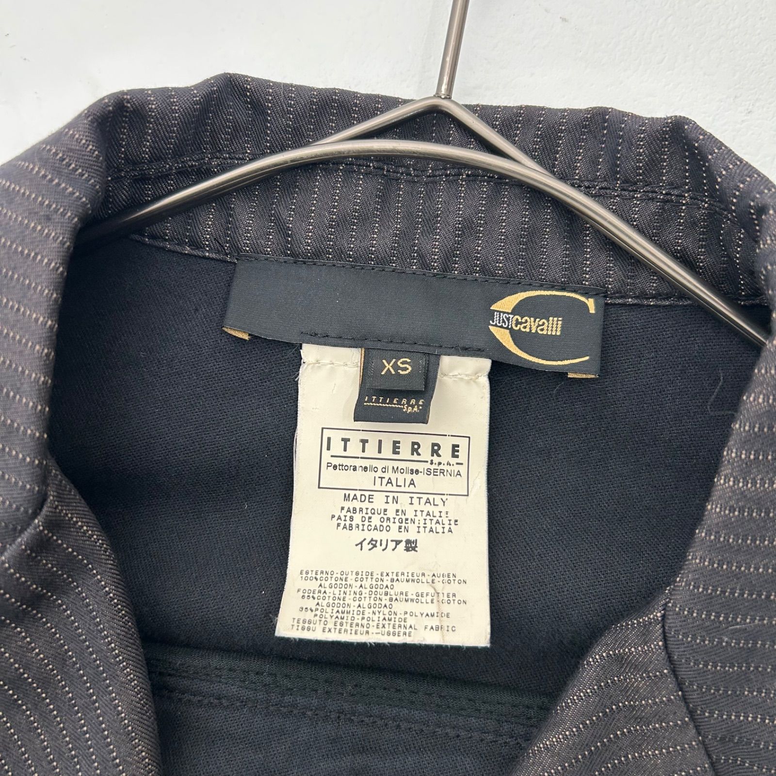 Italy Vintage イタリア製 Y2K Just Cavalli 異素材 ピケ テーラード