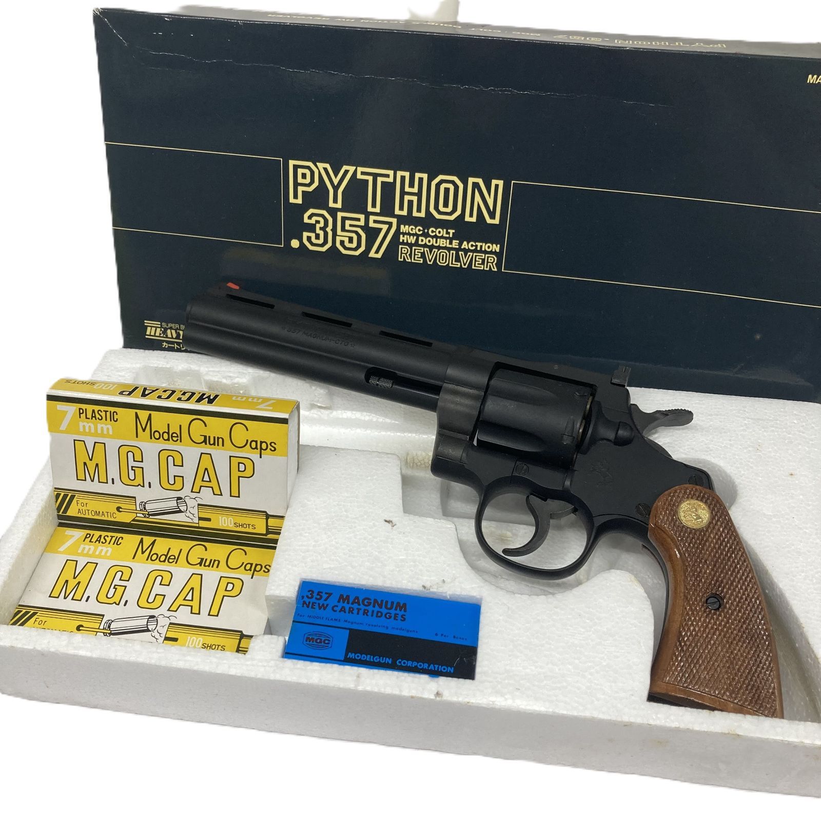 希少/発火用火薬付】MGC コルトパイソン .357 HW 6インチ モデルガン